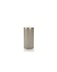 STT LED-Kerze XS Flat, Ø 12.5 x 25.5 cm, Grau