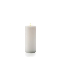 STT LED-Kerze XL Flat, Ø 12.5 x 27.5 cm, Weiss