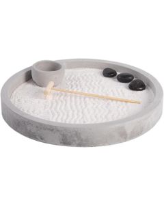 Esschert Design Aufsteller Zen Garten rund 24.2 x 4 cm