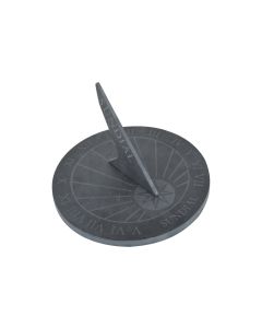 Esschert Design Sonnenuhr rund Schiefer