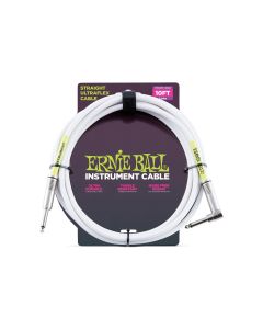 Ernie Ball Instrumentenkabel 6049 – 3.05 m, Weiss