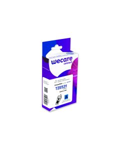 Wecare Beschriftungsband TZE-531WE Schwarz auf Blau