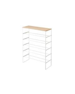 Yamazaki Schuhregal Tower 6-stufig, Weiss