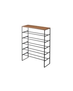 Yamazaki Schuhregal Tower 6-stufig, Schwarz
