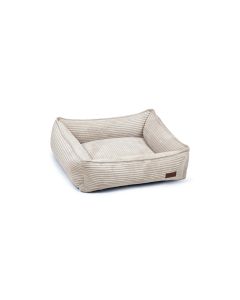 Designed by Lotte Hunde-Bett Ribbed Hellgrau 65x60x20cm