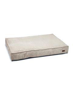 Designed by Lotte Hunde-Bett Ribbed Hellgrau 120x80x15cm