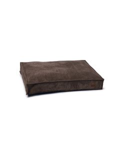 Designed by Lotte Hunde-Bett Ribbed Braun 100x70x15cm