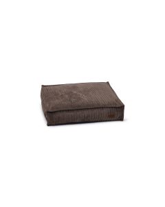 Designed by Lotte Hunde-Bett Ribbed Braun 70x55X15cm