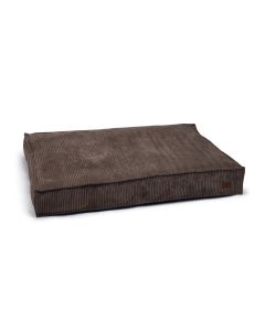 Designed by Lotte Hunde-Bett Ribbed Braun 120x80x15cm