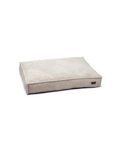 Designed by Lotte Hunde-Bett Ribbed Hellgrau 100x70x15cm