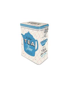 Nostalgic Art Vorratsdose Tea Home & Country 1.3 l, Blau/Weiss