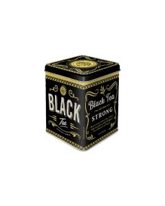 Nostalgic Art Teebeutel-Box Black Tea Gold/Schwarz/Weiss