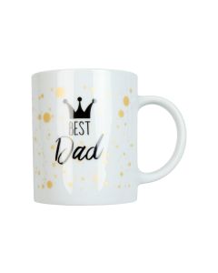 Könitz Kaffeetasse Best Dad 300 ml, 1 Stück, Weiss