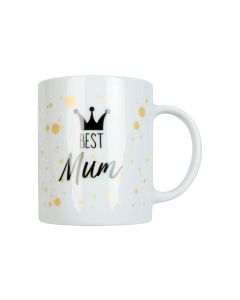 Könitz Kaffeetasse Best Mum 300 ml, 1 Stück, Weiss