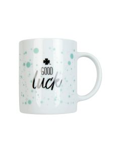 Könitz Kaffeetasse Good Luck 300 ml, 1 Stück, Weiss