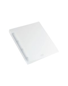Kolma Ringbuch Easy Ø 3 cm, Transparent/Weiss