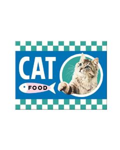Nostalgic Art Haftmagnet Cat Food 1 Stück, Blau/Weiss
