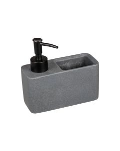 Wenko Seifenspender Resa 150 ml, Dunkelgrau/Schwarz