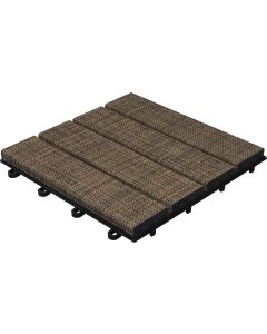 Florco Balkon-& Terrassenplatten Tex, Braun, 6 Stk.
