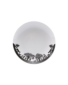 Kadastar Speiseteller «Bergchilbi» 1 Stück,Schwarz/Weiss