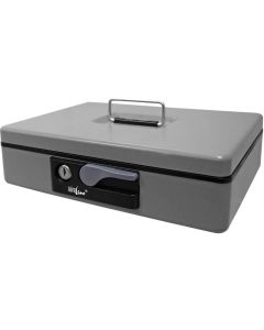 Büroline Geldkassette 30 x 8 x 23 cm Grau