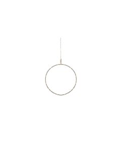 Sirius Fensterhänger Liva Kreis, 60 LEDs, Ø 20 cm, Silber