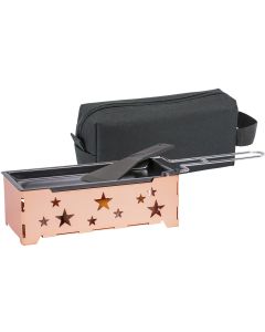 Kadastar Teelicht-Raclette Rose Star Rosegold