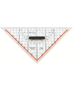 Rumold Geodreieck Plexiglas 22 cm, Skala