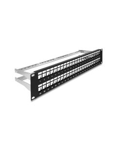 Delock Patchpanel Keystone 48 Port 2 HE 19 Rack