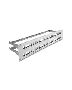 Delock Patchpanel Keystone 48 Port 2 HE 19 Rack