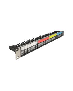 Delock Patchpanel Keystone 24 Port 1 HE 19 Rack