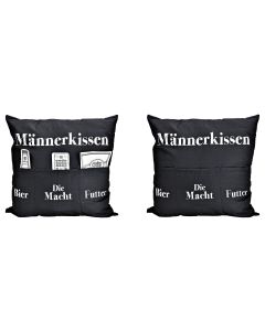G. Wurm Kissen «Männerkissen» 40 cm x 40 cm