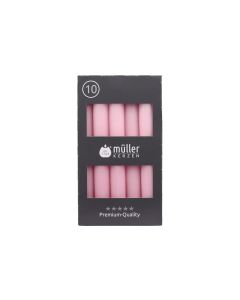 müller Kerzen Stabkerze 17.5 x 2 cm, Rosa, 10 Stück
