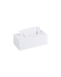 relaxdays Kosmetiktuchbox aus Bambus Weiss