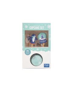 PME Cupcake-Set Let it Snow 24 Stück