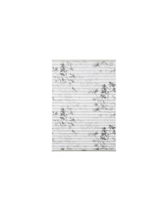 Gardinia Plissée Bella mit Blättern 60 x 130 cm, Weiss/Grau