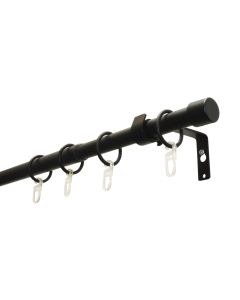 Gardinia Vorhangstange Set Cap 120 - 190 cm