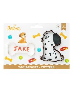 Decora Guetzli-Ausstecher-Set Mini 2 Stück, Hund