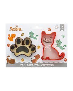 Decora Guetzli-Ausstecher Katze 2 Stück