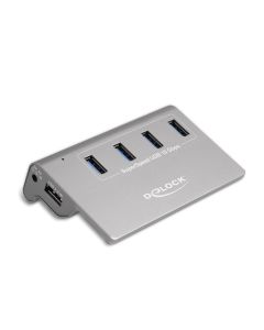 Delock USB-Hub 64181 USB 3.1 - 4x USB-A / 1x Ladeanschluss