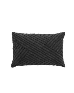 Södahl Kissen Diagonal 40 cm x 60 cm, Dunkelgrau