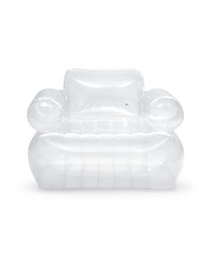 Intex Aufblasbarer Sessel Arm Chair 109 x 109 x 79 cm, Transparent