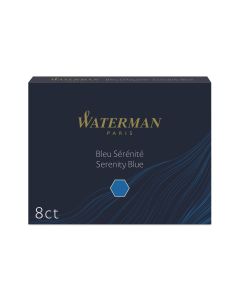 WATERMAN Tintenpatrone Standard Blau, 8 Stück