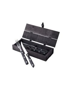 Gense Besteck-Set Old Farmer 4-teilig, Schwarz