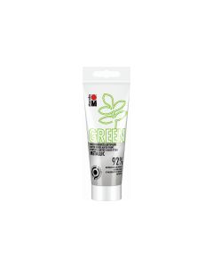 Marabu Bastelfarbe Alkydfarbe Green Metallic-Silber, 100 ml