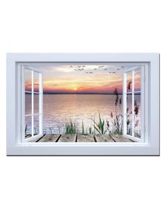 Dameco LED Wandleuchte Bild Fenster auf Steg