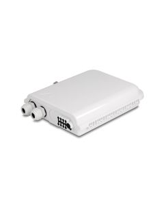 Delock LWL Verteilerbox IP65, 8 Port, Weiss