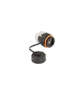 Delock Kabelverbinder RJ45 Buchse zu Cat.6A LSA 1 Stück, Rot