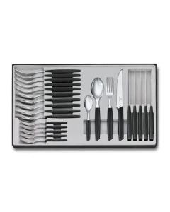 Victorinox Besteck-Set Swiss Modern 24-teilig, Schwarz