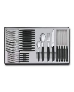 Victorinox Besteck-Set Swiss Modern 24-teilig, Schwarz